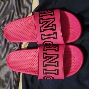Hot Pink slides size 7/8